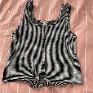 large american eagle crop top tie